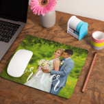 Forever Custom Wedding Photo Mouse Pad<br><div class="desc">Celebrate forever with your custom wedding photo. Photo template via Pixabay licensed under CC0 and must be replaced with your own photo</div>