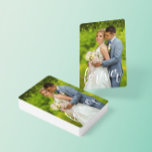 Forever Custom Wedding Photo Playing Cards<br><div class="desc">Celebrate forever with your custom wedding photo. Photo template via Pixabay licensed under CC0 and must be replaced with your own photo</div>