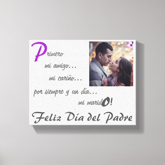 Forever& Day Darling Husband Esp Canvas Print (Front)