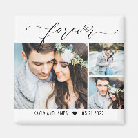 Forever Editable Colour Save The Date Photo Magnet