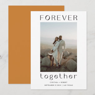 Forever Ensemble Faire-part Mariage de bronze