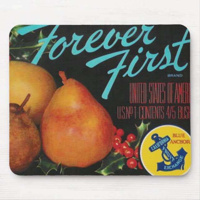 forever first pears mousepad (Front)