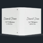 Forever & forever add couple name date love thanks binder<br><div class="desc">For lovers like us</div>