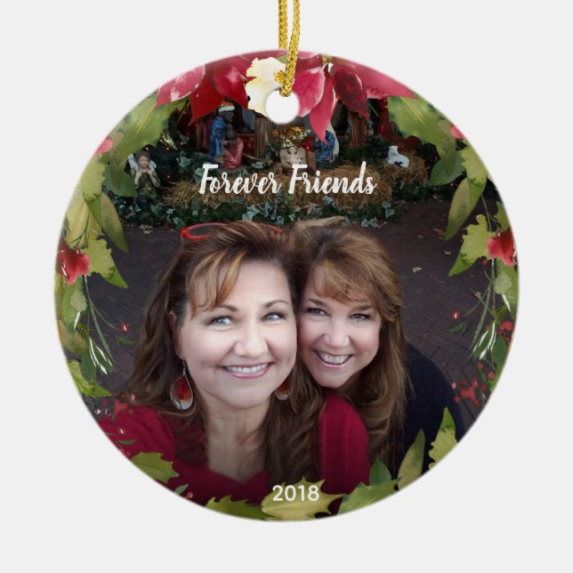 Forever Friends Ceramic Ornament (Front)
