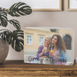 Forever Friends Cute Heart Typography Custom Photo Wooden Box Sign<br><div class="desc">Trendy wooden box sign with your own custom photo. A lovely photo gift with text overlay which reads "forever friends" in hand lettering and linked with a cute love heart. The photo template is set up for you to add your photo - landscape format will be easiest to work with....</div>