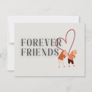 Forever Friends: exercise postcard