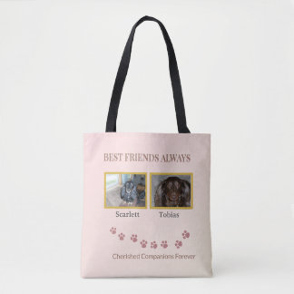 Forever Friends Pawprint Messenger Tote Bag