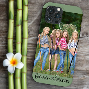 Forever Friends Photo Love Heart Typography iPhone 13 Pro Max Case