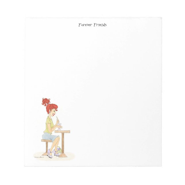 Forever Friends  Soda Girl Notepad (Front)