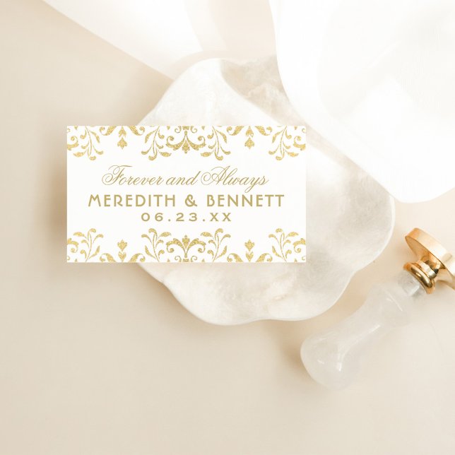 Forever Gold Vintage Glamor Mariage Monogramme (Créateur téléchargé)