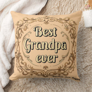 "Forever Grandpa Love" Throw Pillow
