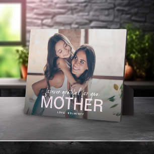 Forever Grateful For You' Mom Gift Photo Keepsake Plaque