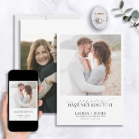 Forever Has a Nice Ring Quote 2 Photo Engagement