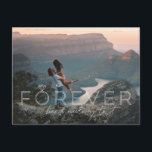 Forever Has A Nice Ring To It | Photo Engagement Announcement Postcard<br><div class="desc">Full frame photo with "Forever Has A Nice Ring To It" overlay lettering. Lettering can be customized to any colour. Cute, personalized message on the back. Add your own photos and text for a beautiful, unique engagement announcement. These professionally designed cards are quickly customizable. Add your custom wording to this...</div>