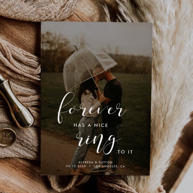 Forever has a nice ring to it Simple and elegant Announcement (Creator Uploaded)