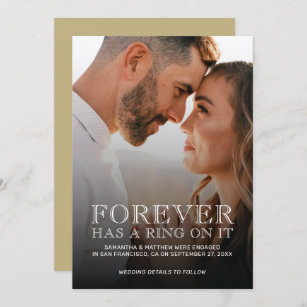 Forever Has A Ring On It Engagement Announcement