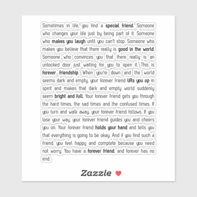 Forever has no end (Sheet)