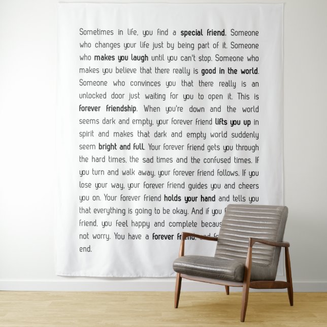 Forever has no end tapestry (In Situ)