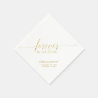 Forever Hearts | Elegant Gold Script Memorial