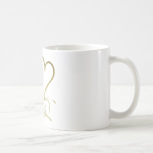 Forever Hearts Gold editable background colours Coffee Mug