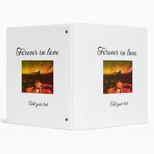 Forever in love add couple photo wedding engaged a binder