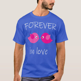 Forever In Love Birds Kissing T-Shirt
