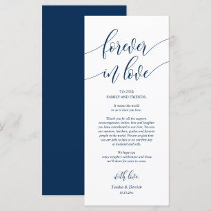 Forever in love, Place Setting Thank You Cards
