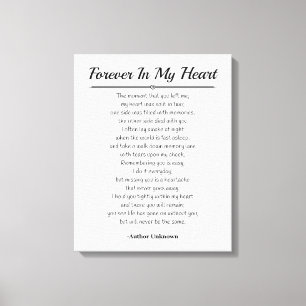 Forever In My Heart Canvas Print