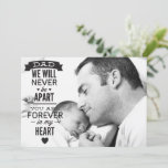 Forever in My Heart Happy Father's Day Photo Card<br><div class="desc">Customizable photo Father's Day card featuring modern typography. Personalize by adding your photo and other details. This photo Father's Day is available in other cardstock.</div>