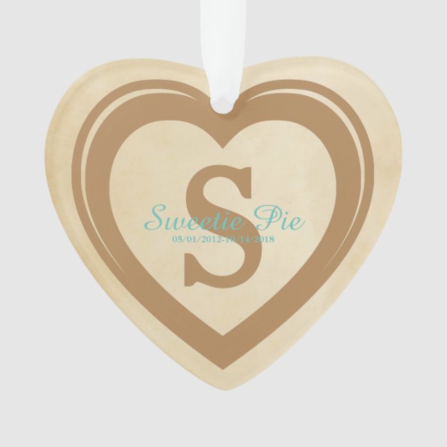 Forever in My Heart Memorial Ornament (Front)