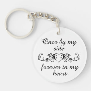 Forever in my Heart Pet Remembrance Personalized Keychain