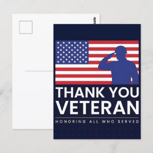 Forever in Our Debt—Happy Veterans Day Postcard