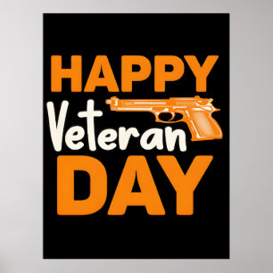 Forever in Our Debt—Happy Veterans Day Poster
