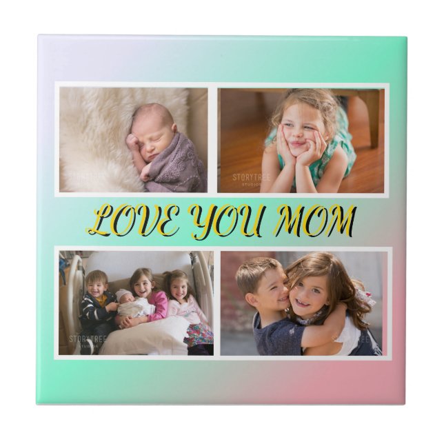 Forever in Our Heart 4-Photo Tribute Tile (Front)