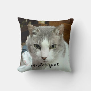 Forever In Our Hearts 2 Photo Name Cat Dog Pet Throw Pillow