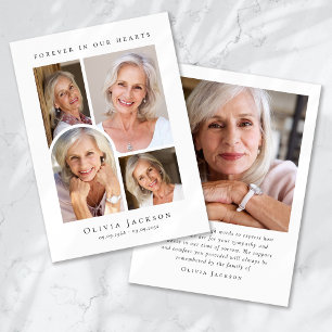 Forever in Our Hearts Arch Funeral Sympathy Thank You Card