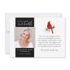 Forever in Our Hearts Cardinal Photo Sympathy