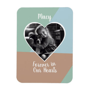 Forever in our Hearts Custom Photo Keepsake Magnet