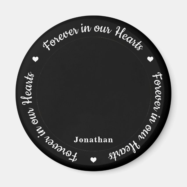 Forever in our Hearts Custom Photo Memorial   Magnet (Front)