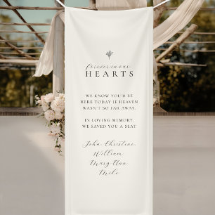 Forever in our Hearts! Floral Bouquet Wedding Banner
