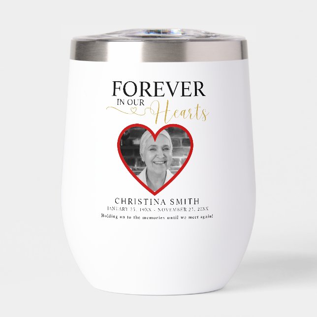 Forever in our hearts Funeral Photo Memorial  Tri- (Front)