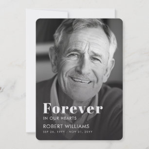Forever In Our Hearts Funeral Photo Program