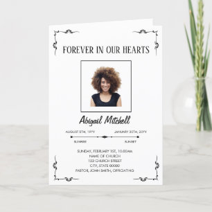 Forever In Our Hearts Funeral Program   FP00014