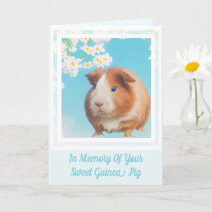 Forever in Our Hearts: Guinea Pig sympathy card 