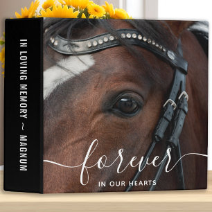 Forever in our Hearts Horse Memorial Photo Album Binder