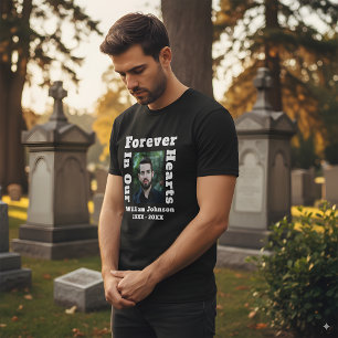 Forever In Our Hearts In Loving Memory Photo Grief T-Shirt