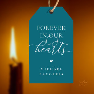 Forever in Our Hearts Memorial Candle Favour Custo Gift Tags