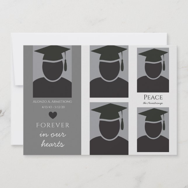 Forever in Our Hearts Memorial Card (Front)