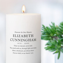 Forever In Our Hearts Memorial Modern Simple Quote