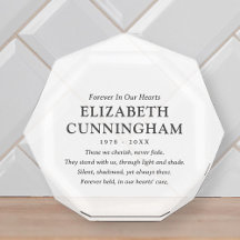 Forever In Our Hearts Memorial Modern Simple Quote